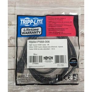 TRIPP LITE High-Speed HDMI Cable - 6ft - Model: P568-006 Black